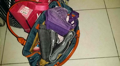 警官外遇下屬妻! 迫屬「息事寧人」 | 黨姓警官行李發現謝女內衣褲(翻攝畫面)